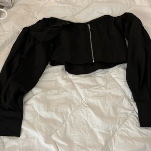 Long sleeve black top